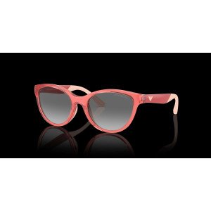 Óculos De Sol Para Crianças Emporio Armani Feminino Undefined Shiny Transparent Coral Gradie