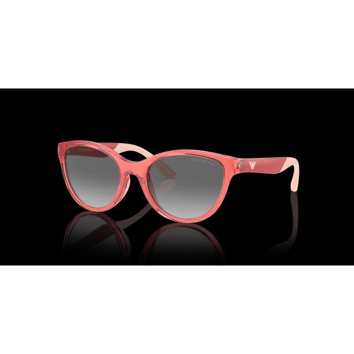 Óculos De Sol Para Crianças Emporio Armani Feminino Undefined Shiny Transparent Coral Gradie