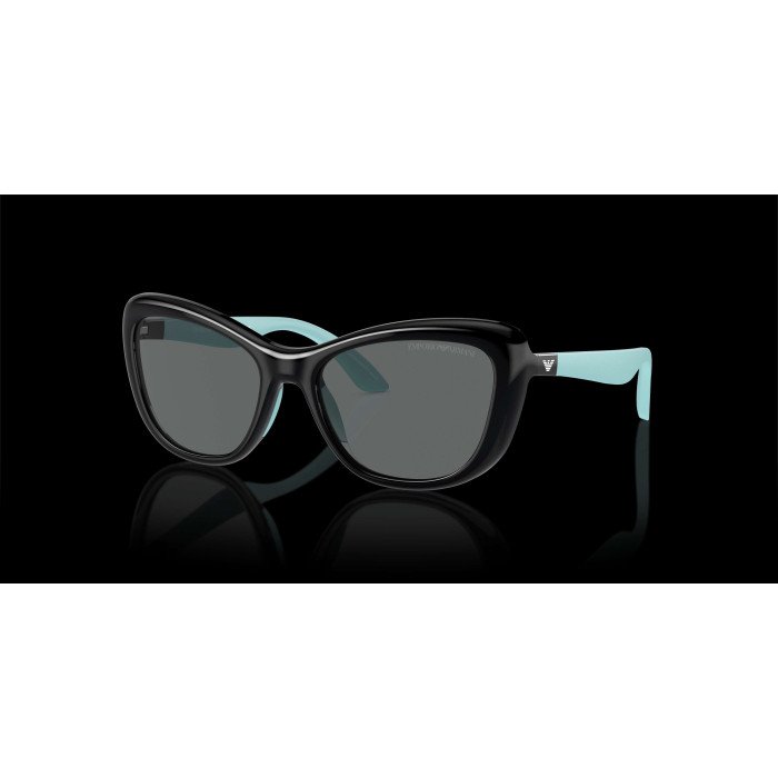 Óculos De Sol Para Crianças Emporio Armani Feminino Undefined Black Dark Grey